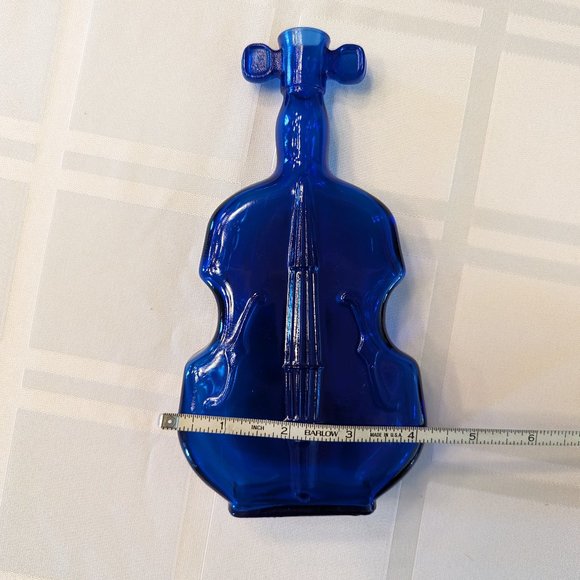 Vintage Cobalt Glass Fiddle Vase - Picture 8 of 8